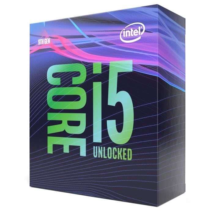 Processeur Intel Core i5 9600K - 6 coeurs - 3,7/4,6 GHz