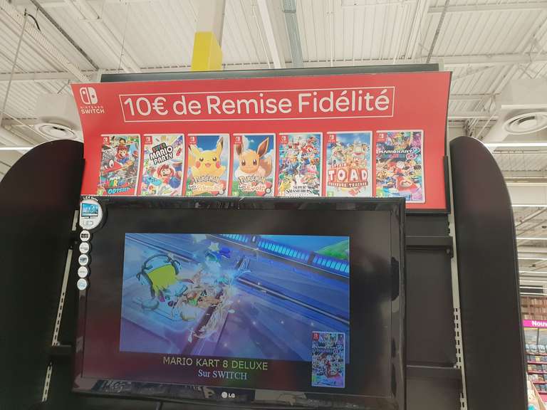 10€ crédités sur la carte de fidélité sur une sélection de jeux Switch - Ex: Super Smash Bros Ultimate (via 10€ en fidélité) - Toulouse (31)