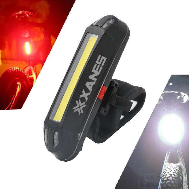 Lampe pour vélo Xanes - rechargeable via USB, 100 lumens