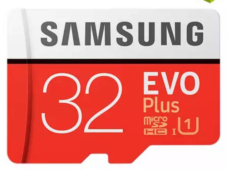 Carte microSDHC Samsung Evo+ - 32 Go, Classe 10 (via l'application)