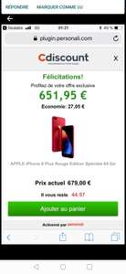 Smartphone 5.5" Apple Iphone 8 Plus - 64Go