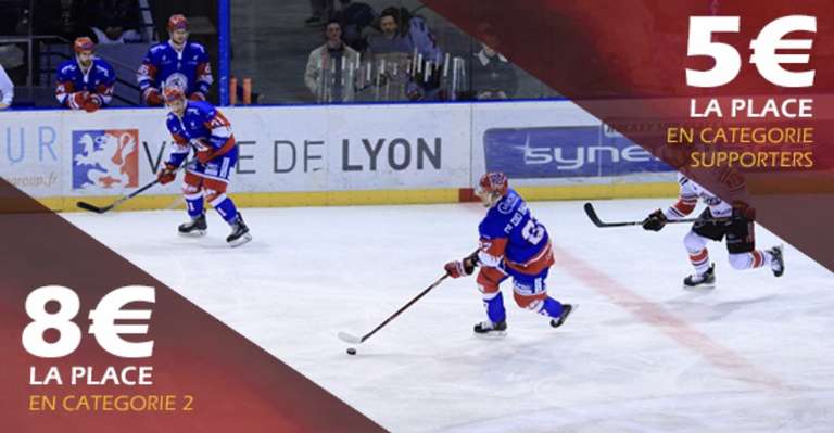 Match de hockey LHC Lyon / Aigles de Nice - le dimanche 03 février (17 h), à la patinoire Charlemagne Lyon (69)