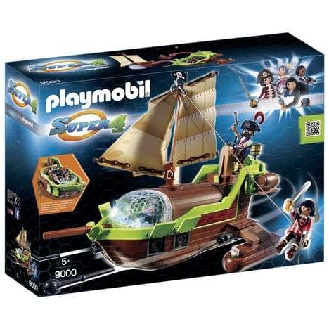 Jouet Playmobil 9000 Super 4 Bateau Pirate Caméléon avec Ruby - Lorient (56)