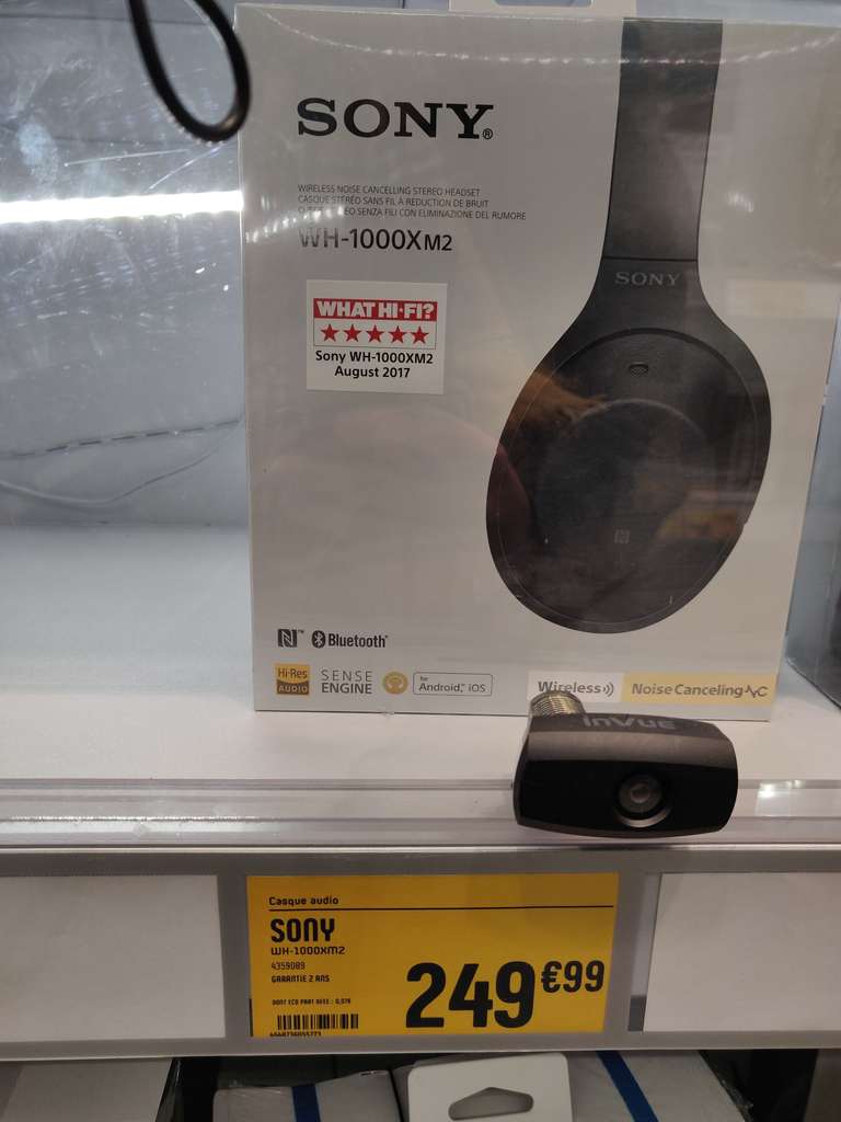 Casque Bluetooth à réduction de bruit Sony WH-1000XM2 - Bay 2 Torcy (77)