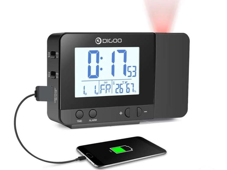 Réveil sans-fil Digoo DG-C10 - Rechargement téléphone