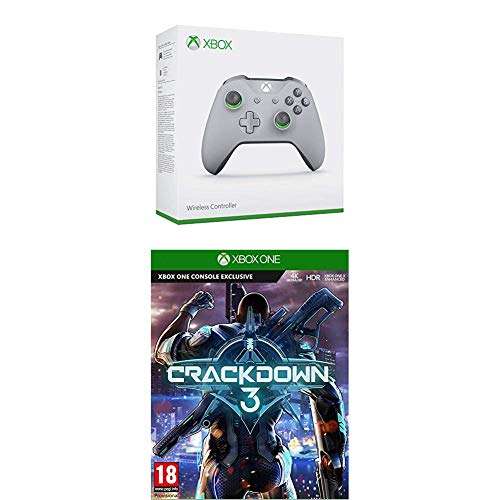 [Pré-commande] Manette Microsoft Xbox One (gris / vert) + Crackdown 3 sur Xbox One + code gears of war 4