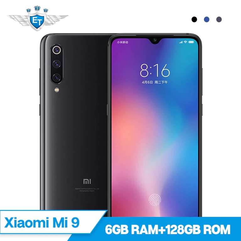 [Précommande] Smartphone 6.39" Xiaomi Mi9 - Full HD+, SnapDragon 855, 6 Go RAM, 128 Go, 4G (sans B20 ni B28)