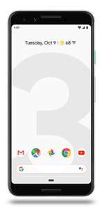 Smartphone 5.5" Google Pixel 3 - full HD+, SnapDragon 845, 4 Go de RAM, 64 Go, blanc ou noir