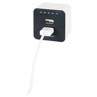 Chargeur USB Mural - 2 ports, Timer 5 programmes