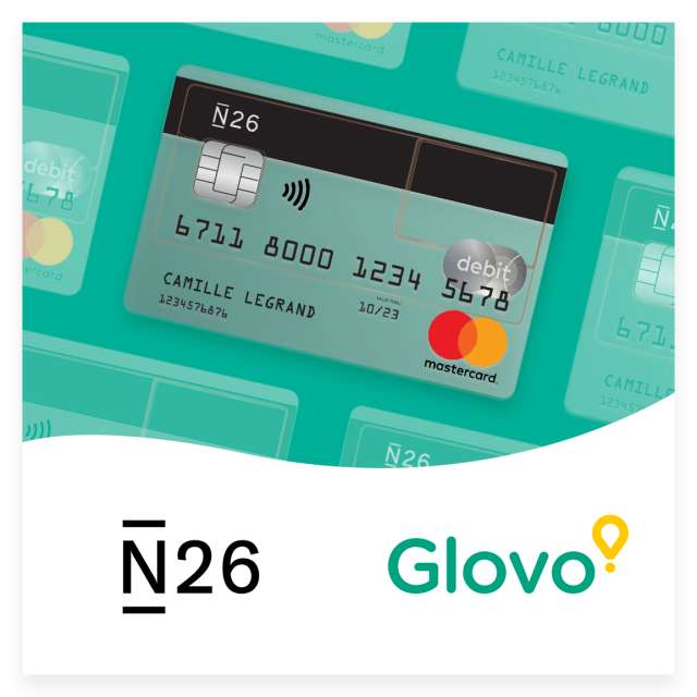 50€ de crédits offerts sur Glovo pour l'ouverture d'un compte N26 - Paris (75)
