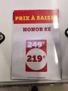 Smartphone 6.5" Honor 8x - full HD+, Kirin 710, 4 Go de RAM, 64 Go (via 40€ en bon d'achats)  - Saint-Philbert-de-Grand-Lieu (44)