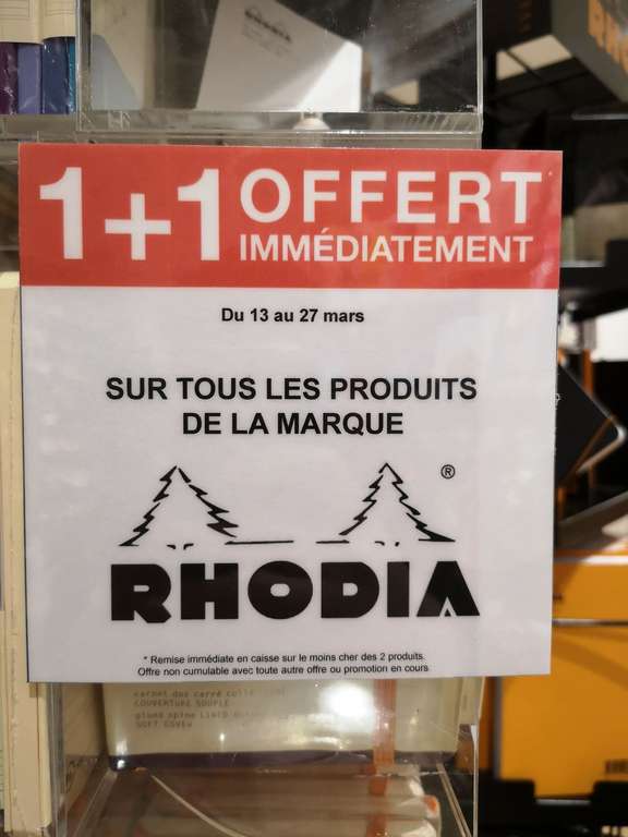 1 Produit Rhodia acheté = un offert - Paris (75)