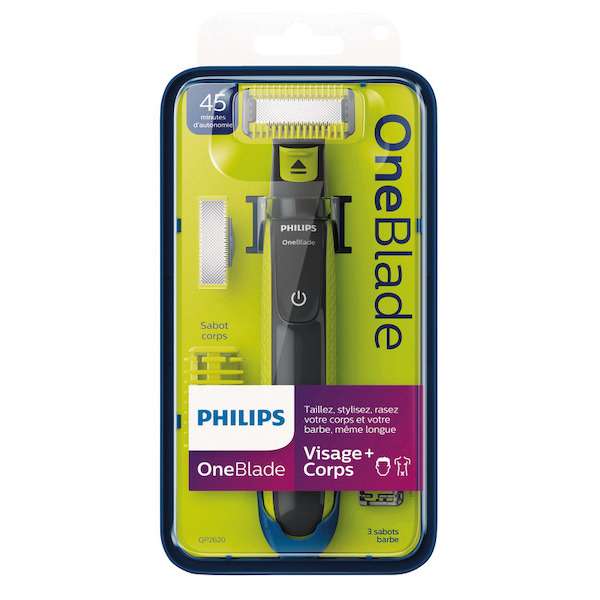 Rasoir Philips OneBlade Visage/Corps QP2520/20 (Via 21.93€ sur la Carte Fidélité)