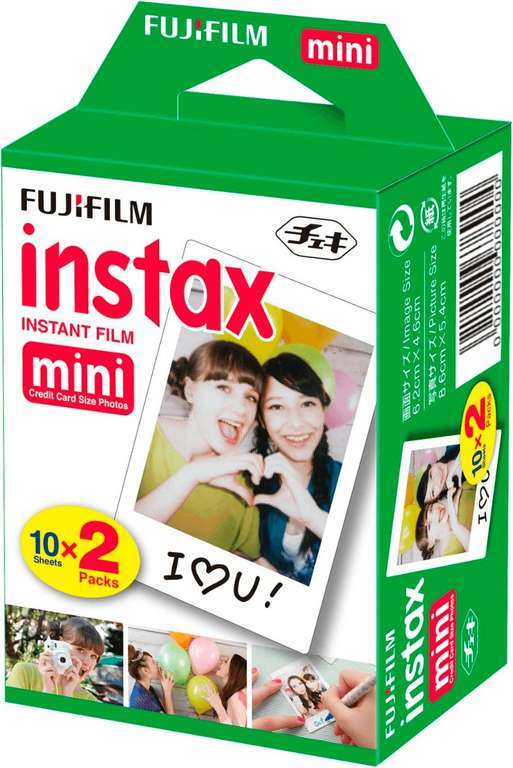 Pack de 20 films Fujifilm Instax Mini - 2x10 poses