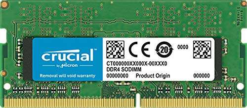 Mémoire RAM DDR4 SO-DIMM Crucial - 16 Go, 2666MHz
