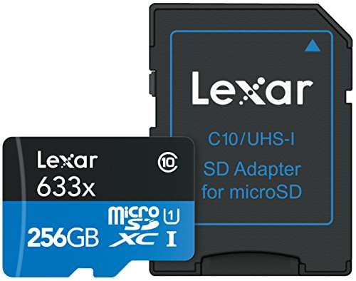 Cartes microSDXC Lexar High-Performance 633x - 256 Go (vendeur tiers)