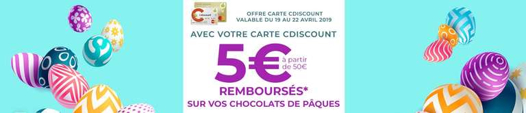 [Carte bancaire Cdiscount] 5€ remboursés pour 50€ d'achat de chocolats / pâtisseries en boulangerie
