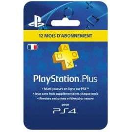 Abonnement 12mois au PlayStation Plus (+ 12.5€ en SuperPoints)