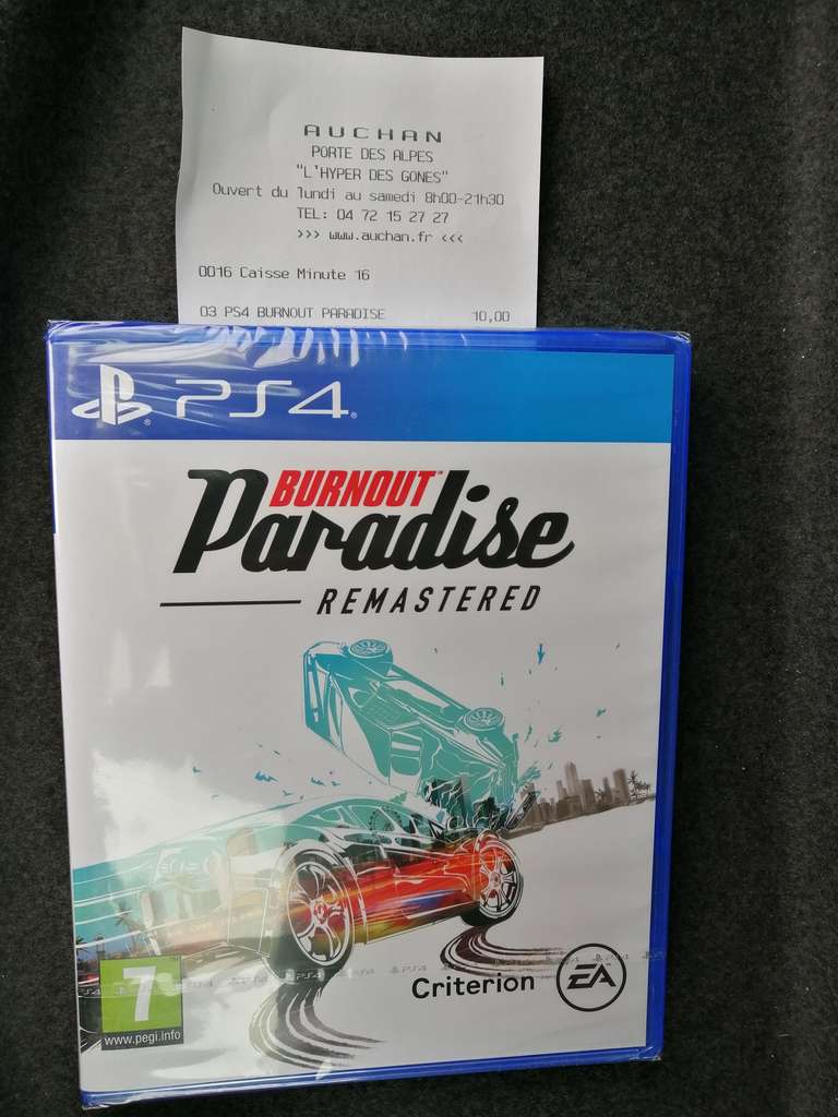 Jeu Burnout Paradise sur PS4 - Auchan St Priest (69)