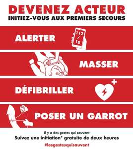 Initiation gratuite aux gestes qui sauvent le 18 et 24 avril 2019 - Moulins (03)