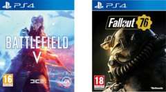 Pack Jeux Battlefield V + Fallout 76 sur PS4 (Frontaliers Suisse)