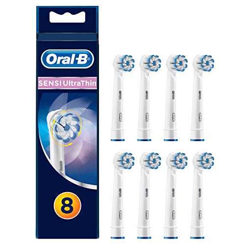 [Panier Plus] Lot de 8 bossettes de rechange pour brosse à dents électrique Oral-B Sensi Ultrathin