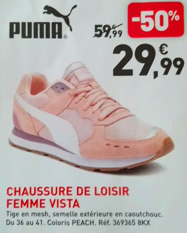 Chaussures Femme Puma Vista - Rose/Blanc