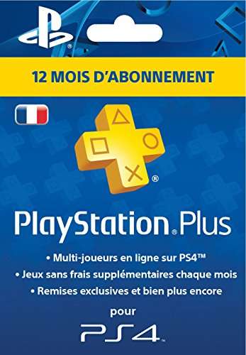 Carte Abonnement PlayStation Plus pour PS4, PS3 & PS Vita - 12 Mois (41,76€ avec FRENCHDAYS10)