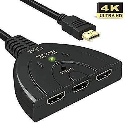 1 Switch HDMI 3 ports Gana acheté = 1 Commutateur HDMI 2 ports Gana offert (Vendeur tiers - Expédié par Amazon)