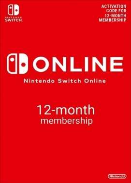 Abonnement 12 mois Nintendo Switch Online (Dématérialisé)