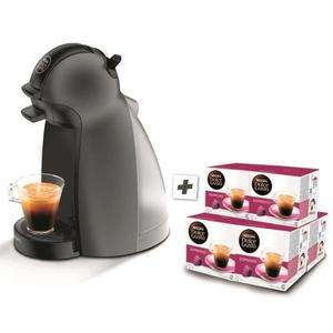 Machine à café Expresso Krups Dolce Gusto Piccolo YY2795FD - 1500 W, Gris + 6 paquets de café