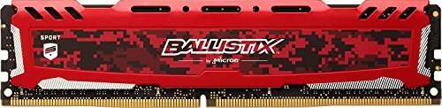 Barrette Mémoire Crucial Ballistix Sport LT DDR4 8Go - 2400Mhz, C16