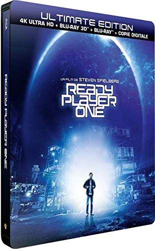 Blu-ray 4K UHD Ready Player One (+ steelbook + Blu-ray 3D + Blu-ray + version numérique)