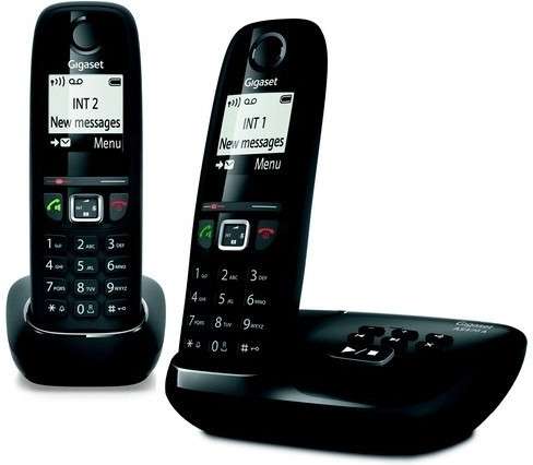 Lot de 2 téléphones fixes Gigaset AS470A Duo - noir (via ODR de 12€)