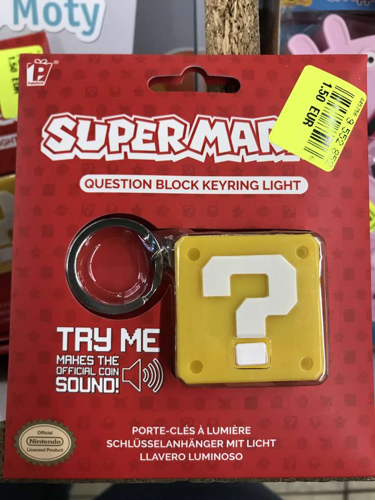 Porte-clés Super Mario Question Block Keyring Light - Angers Saint-Serge (49)