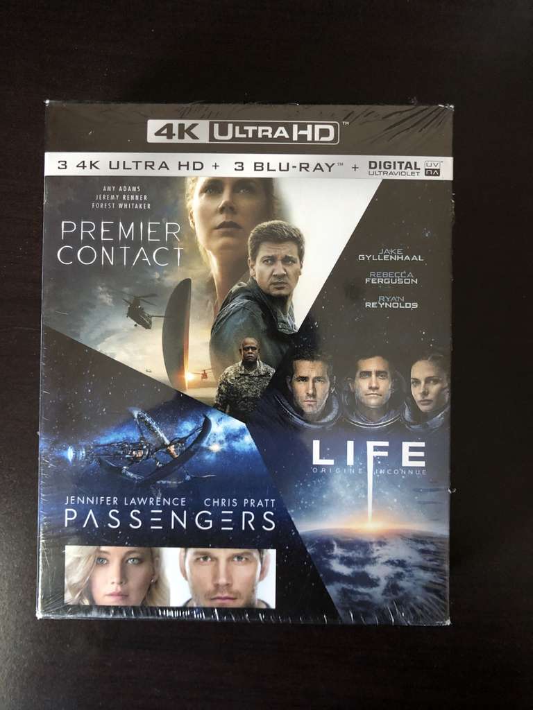 Coffret Blu-ray 4K UHD Premier Contact + Passengers + Life - Montluçon (03)