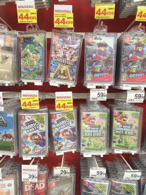 Sélection de jeux Nintendo Switch en promotion - Ex : Yoshi Crafted World à 44.99€ (Auchan Englos - 59)