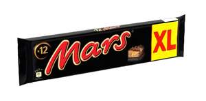 Lot de 12 barres chocolatées caramel Mars - 12 x 45g