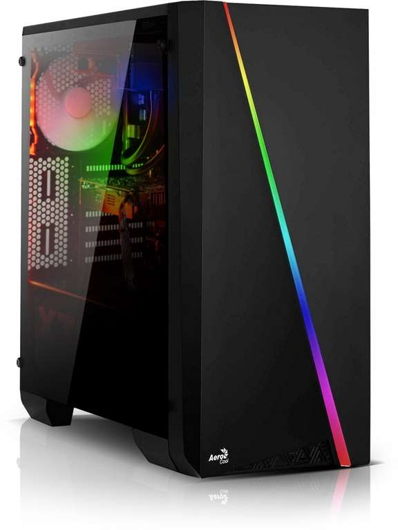 PC fixe Gaming Slash - Ryzen 5-2600, GTX 1660 OC (6Go), 16Go RAM (3000Mhz), 240Go SSD, Alim. 550W (666€ avec Vega56 8go)