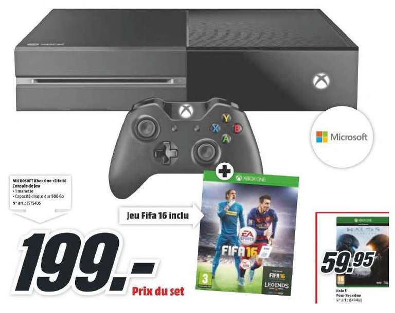 Console Microsoft Xbox One + FIFA 16
