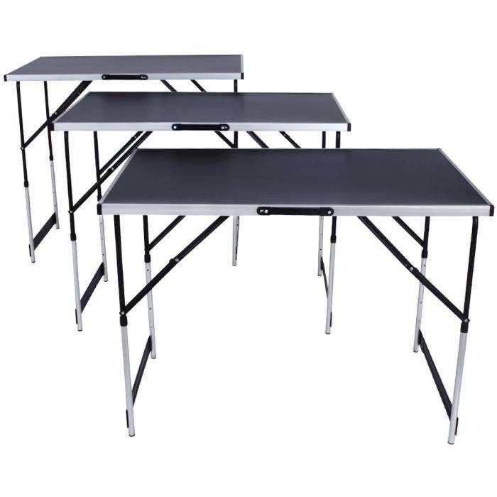 Lot de 3 Tables à Tapisser Pliables en aluminium (41.90€ avec le code RAKUTEN5 + 2.35€ en SupêrPoints)