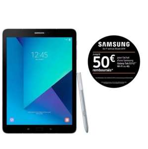 Tablette 9.7" Samsung Galaxy Tab S3 (SM-T820) - 32 Go, WIFI, 4Go RAM, QHD, S-Pen (Via ODR de 50€)