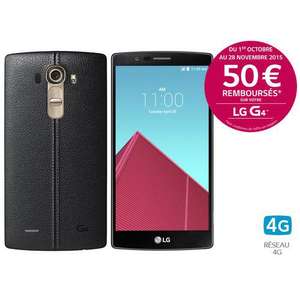Smartphone 5.5" LG G4 32 Go - Cuir Noir Rouge ou Camel (ODR de 50€)