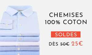 Sélection de chemises Bexley 100% Coton à 25€