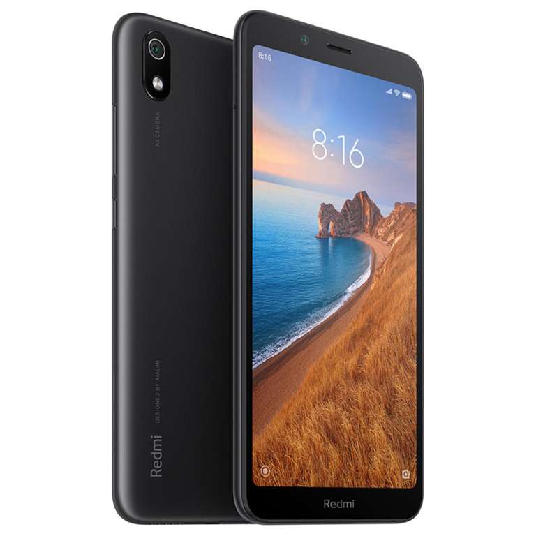 Smartphone 5.45" Xiaomi Redmi 7A - HD+, SnapDragon 439, 2 Go de RAM, 32 Go, 4G (B20), noir