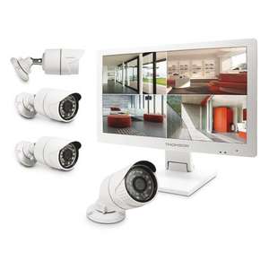 Kit de vidéosurveillance IP Thomson 512444: 4 caméras AHD + Ecran 19" (maisonic.com)