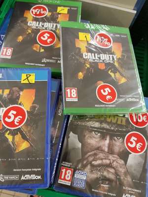 Call of Duty: WWII et Call of Duty: Black Ops IIII sur PS4 et Xbox One (Champs-sur-Marne 77)