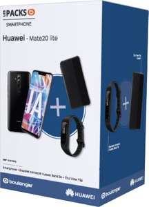 Pack smartphone 6.3" Huawei Mate 20 Lite (full HD+, Kirin 710, 4 Go de RAM, 64 Go) + bracelet connecté Huawei Band 3e + protection View Flip