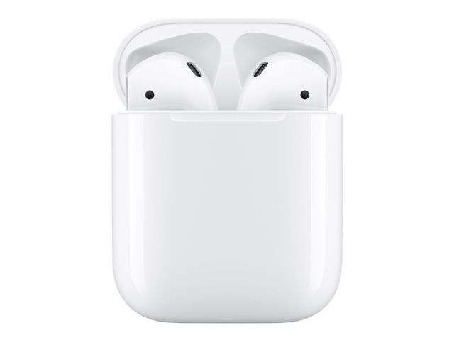 Écouteurs Sans-fil Apple AirPods 2 avec Boîtier de Charge Filaire + 7,85€ en Super Points (146,99€ avec RAKUTEN10)