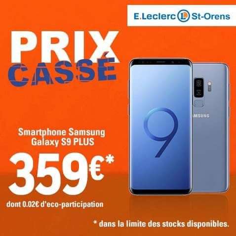 Smartphone 6.2" Samsung Galaxy S9+ (WQHD+, Exynos 9810, 6 Go de RAM, 64 Go, noir) - Blagnac / Saint-Orens-de-Gameville (31)